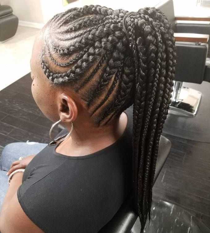 20 Totally Gorgeous Ghana Braids For An Intricate Hairdo Pertaining To 2018 Thin And Thick Cornrows Under Braid Hairstyles (Photo 1 of 25)