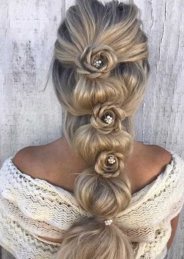 Top 25 of Bubble Braid Updo Hairstyles