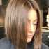 Sleek Blunt Brunette Bob Hairstyles