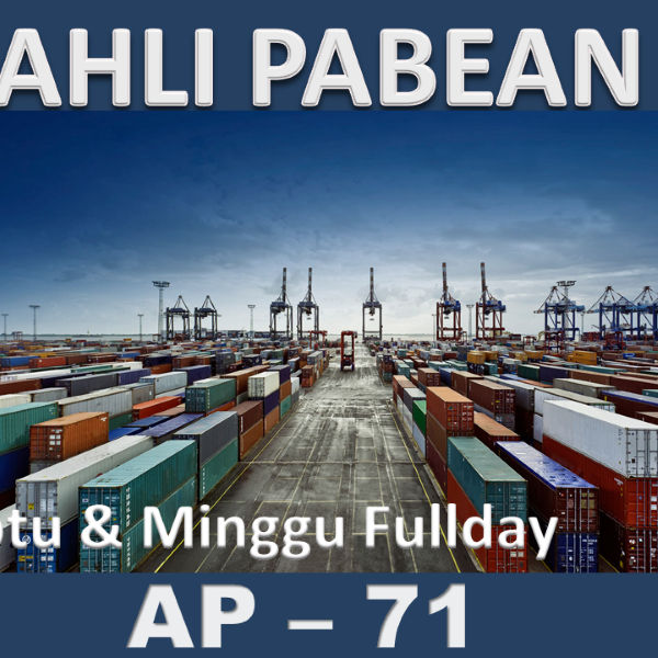 Ahli Kepabeanan Sabtu & Minggu Fullday
