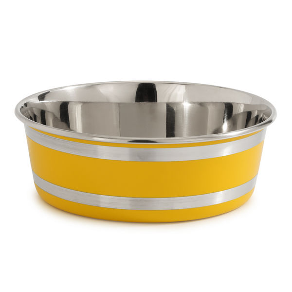 The Happy Lots Heavy Dish NutriBowl for Dogs and Cats (Yellow)