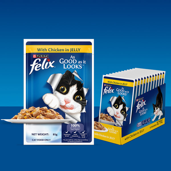 Purina Felix with Chicken in Jelly Complete and Balanced Adult Cat Wet Food