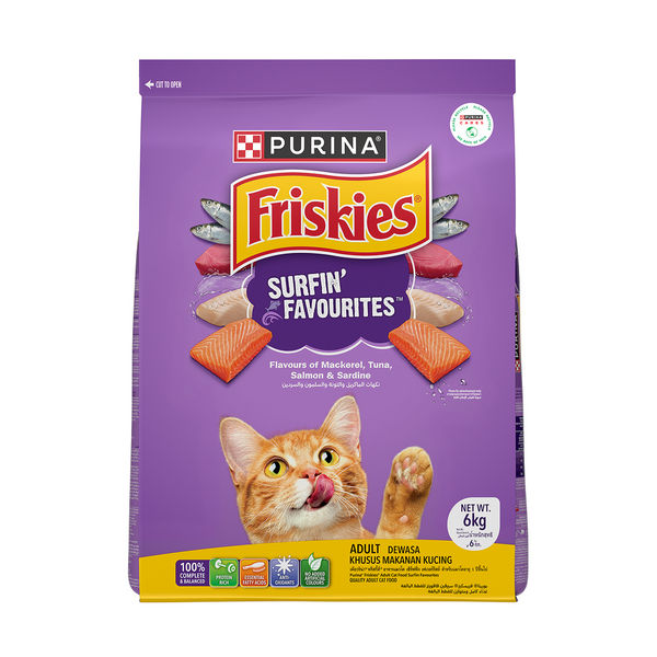 Purnia Friskies Surfin Favourites Adult Cat Dry Food