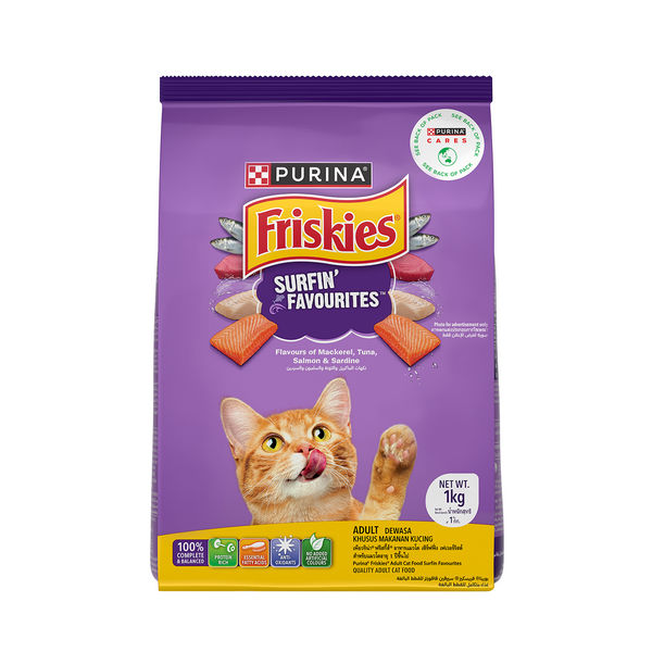 Purnia Friskies Surfin Favourites Adult Cat Dry Food