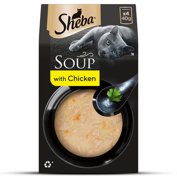 Sheba Soup with Chicken Adult Cat Wet Food