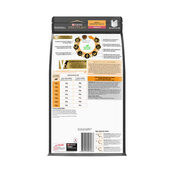 Purina Pro Plan Chicken Medium Breed Adult Dog Dry Food (New Improved Formula)