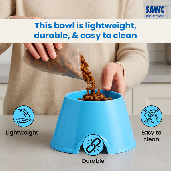 Savic Picnic Cocker Bowl for Dogs and Cats (Blue)
