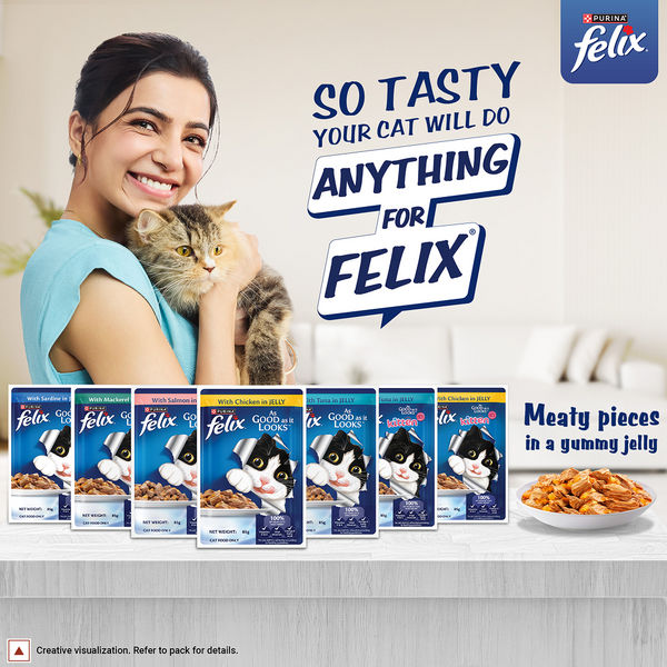Purina Felix Mackerel with Jelly Complete and Balanced Adult Cat Wet Food