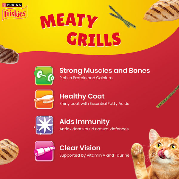 Friskies Meaty Grills Adult Cat Dry Food