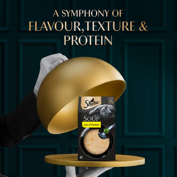 Sheba Soup with Chicken Adult Cat Wet Food