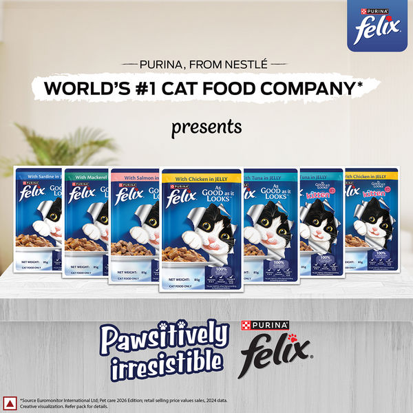 Purina Felix Chicken with Jelly Complete and Balanced Kitten Cat Wet Food