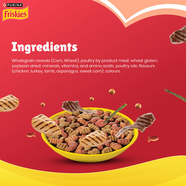 Friskies Meaty Grills Adult Cat Dry Food