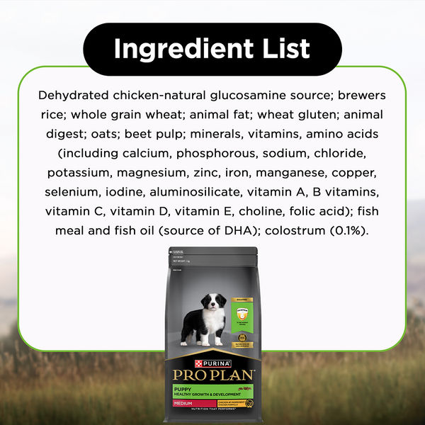 Pro Plan Chicken Medium Breed Puppy Dog Dry Food (New Improved Formula)