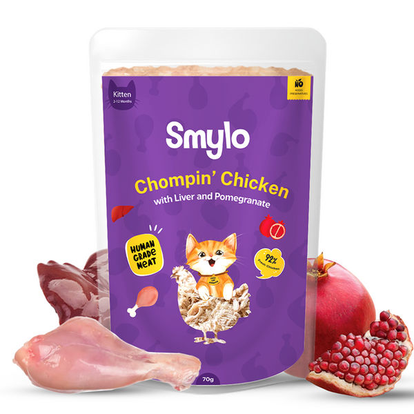 Smylo Kitten Chicken & Liver, Pomegranate, Fresh & No-Preservative Wet Cat Food