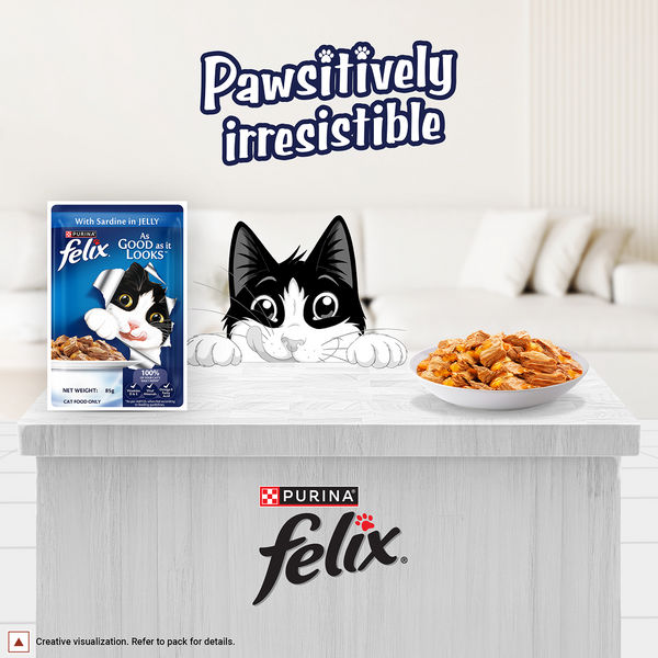 Purina Felix with Sardine in Jelly Complete and Balanced Adult Cat Wet Food