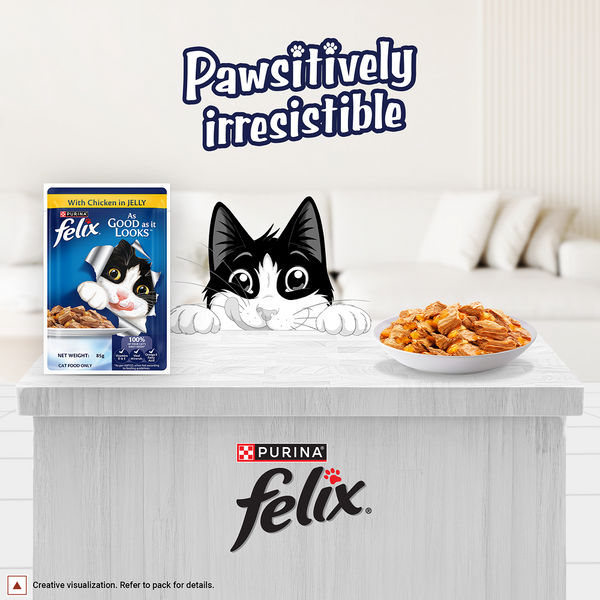 Purina Felix with Chicken in Jelly Complete and Balanced Adult Cat Wet Food