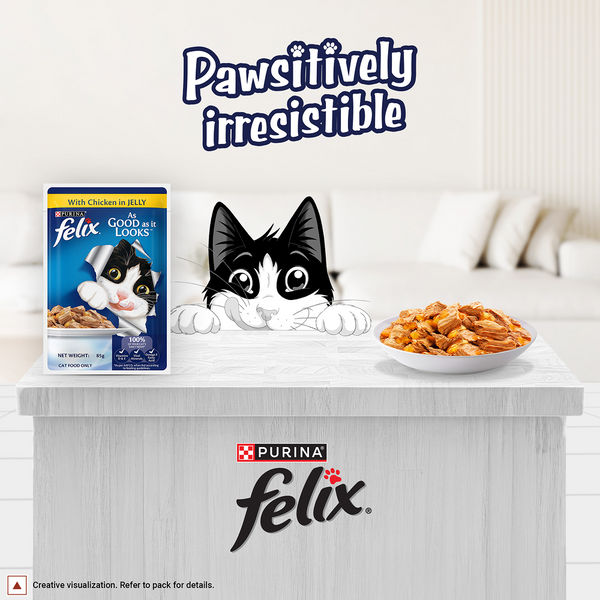 Purina Felix Chicken with Jelly Complete and Balanced Adult Cat Wet Food