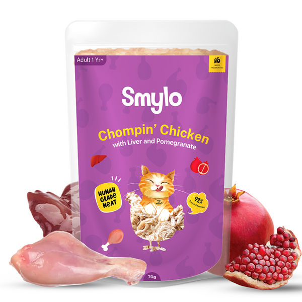Smylo Adult Chicken & Liver, Pomegranate, Fresh & No-Preservative Wet Cat Food