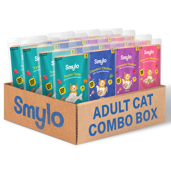 Smylo Adult Variety Combo, Tuna, Chicken & Mackerel, Fresh & No-Preservative Wet Cat Food