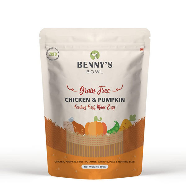 Bennys Bowl Lamb and French Beans & Chicken and Pumpkin Dog Fresh and Wet Food Combo