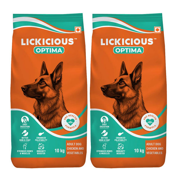 Lickicious Optima Chicken and Vegetable Adult Dog Dry Food