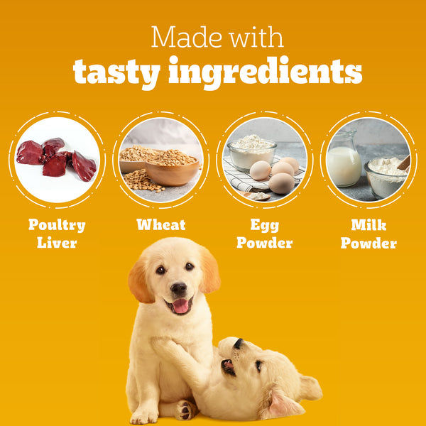 Pedigree Schmackos Stix Milk & Egg Flavour Puppy Dog Treat