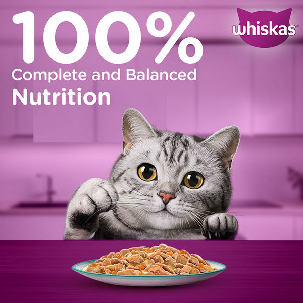 Whiskas Seafood Cocktail With Wakame Seaweed in Gravy Tasty Mix Adult Cat Wet Food