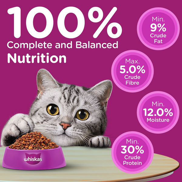 Whiskas Chicken Flavour Cat (Adult 1+) Dry Food