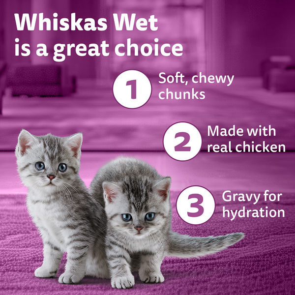 Whiskas Tasty Mix Chicken Tuna with Sweet Potato Kitten Cat Wet Food