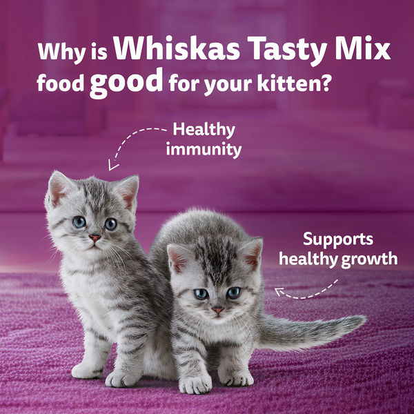 Whiskas Tasty Mix Chicken Tuna with Sweet Potato Kitten Cat Wet Food