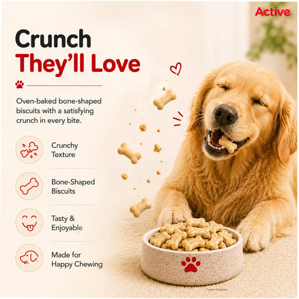 Active Chicken and Vegetables Biscuit Dog Treats (Buy 1 Get 1)