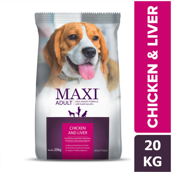 Maxi Adult Chicken and Liver Dog Dry Food