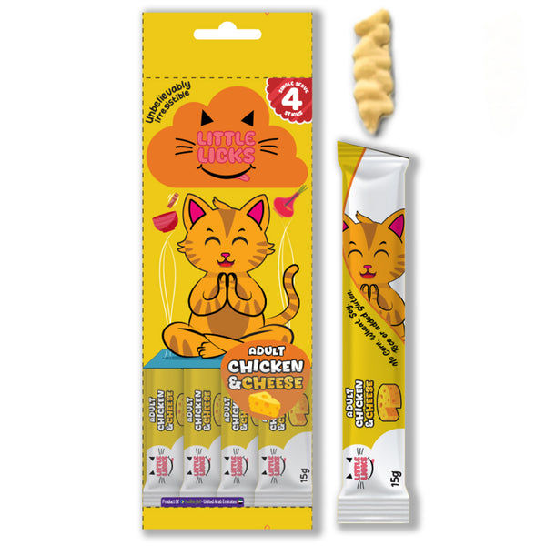 Smudges Little Licks Chicken & Cheese and Chicken and Tuna & Salmon and Tuna Creamy Bisque Combo Adult Cat Treats