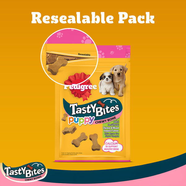 Pedigree Tasty Bites Chicken & Mixed Veggies Flavour Puppy Chewy Treats