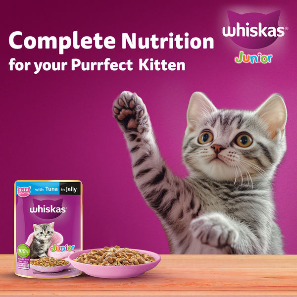 Whiskas Tuna in Jelly Kitten Cat Wet Food (80g)