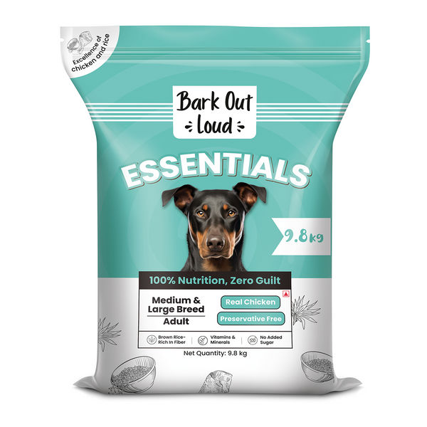 Bark Out Loud Essentials Real Chicken Medium and Large Breed Adult Dog Dry Food