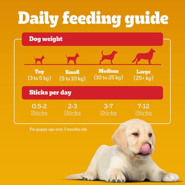 Pedigree Schmackos Stix Milk & Egg Flavour Puppy Dog Treat