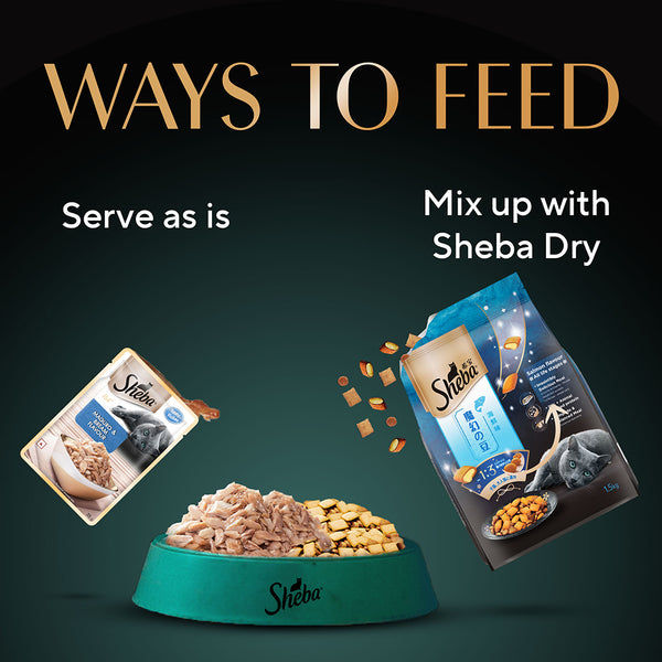 Sheba Maguro & Bream Fish Mix Premium Cat Wet Food