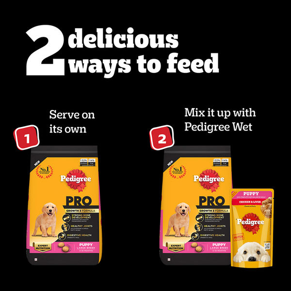 Pedigree PRO Expert Nutrition for Large Breed Puppy(3 to 18 Months) Dry Food