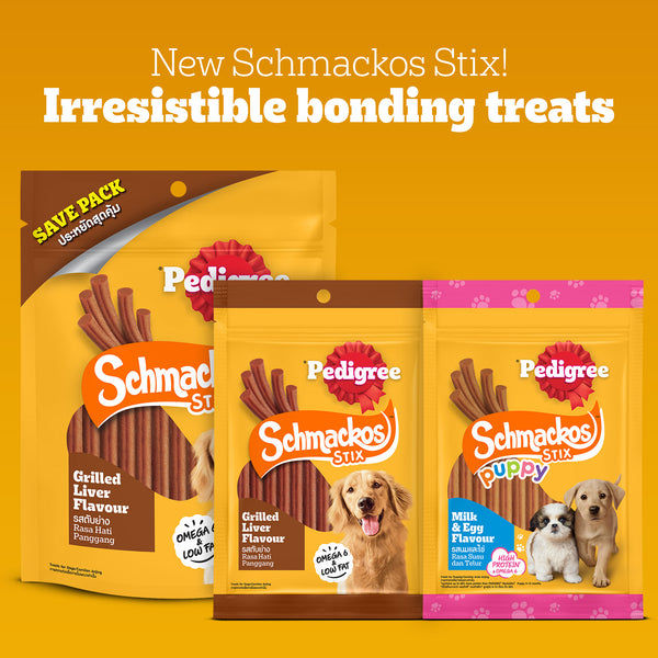 Pedigree Schmackos Stix Milk & Egg Flavour Puppy Dog Treat