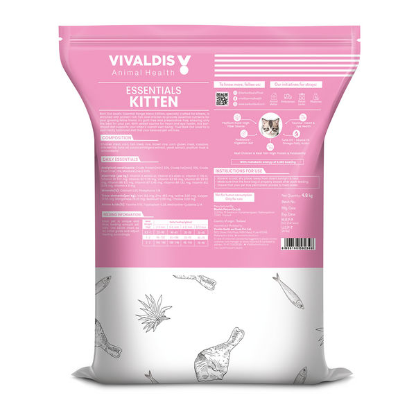 Bark Out Loud Essentials Real Fish Kitten Dry Food