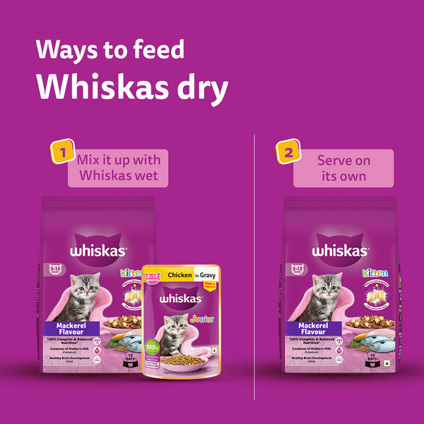 Whiskas Mackerel Flavour Kitten (2 to 12 months)Cat Dry Food
