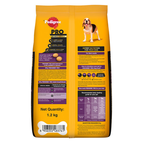 Pedigree PRO Expert Nutrition Adult Dog Dry Food for Small Breed