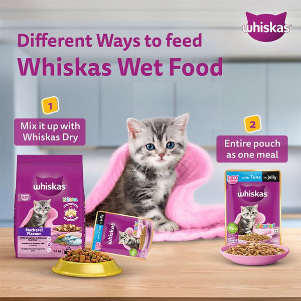 Whiskas Tuna in Jelly Kitten Cat Wet Food (80g)
