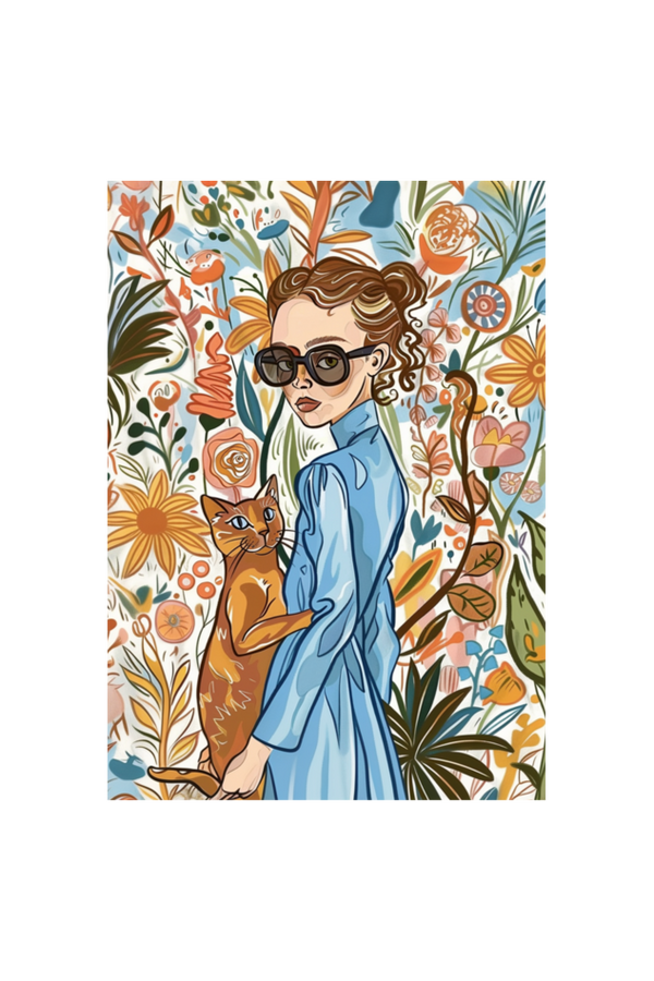 EverythingBoho The Caty Girl Boho Wall Art (White)
