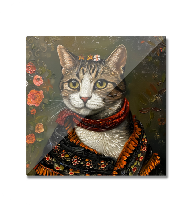EverythingBoho Cat Queen Fridge Magnet