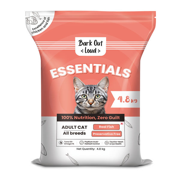 Bark Out Loud Essentials Real Fish Adult Cat Dry Food