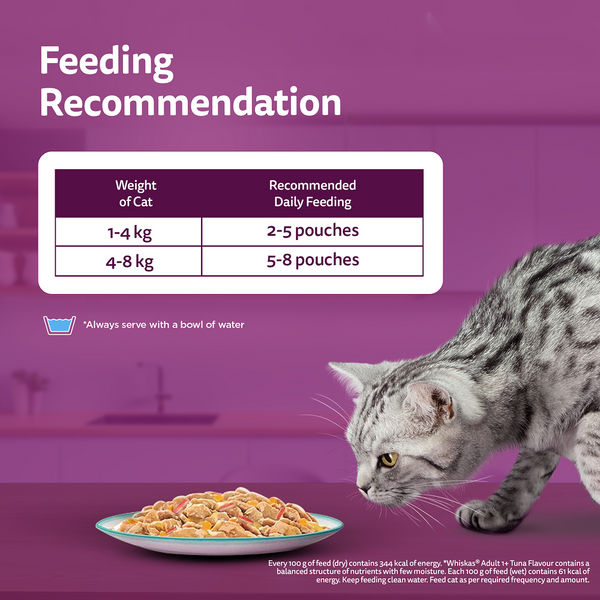 Whiskas Tuna with Kanikama And Carrot in Gravy Tasty Mix Adult Cat Wet Food