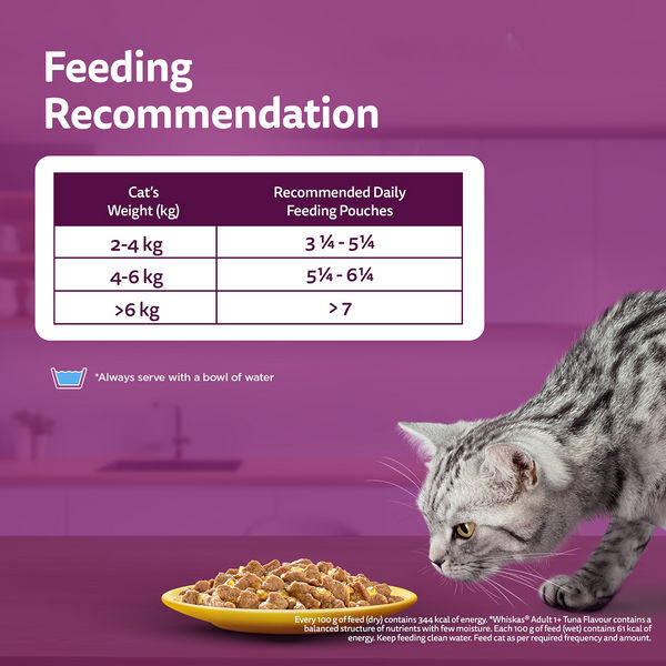Whiskas Salmon in Gravy Meal Adult Cat Wet Food