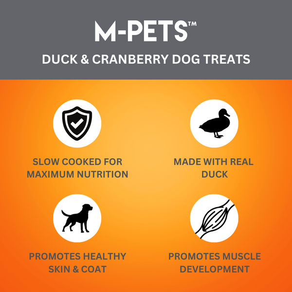 M PETS  Duck & Cranberry Treats for Dogs